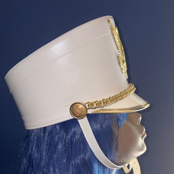Bayly Marching Band Hat – White & Gold – Style 212 - Picture 4 of 8